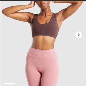 Gymshark Whitney Sports Bra in Cherry Chocolate